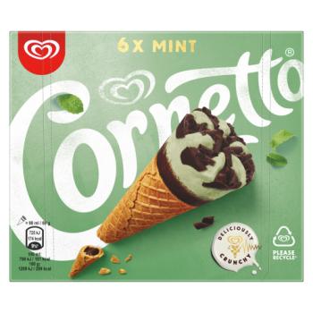 Cornetto  Ice Cream Cone Mint 6 x 90ml 