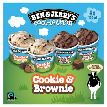 Ben & Jerry's Cool-Lection Cookie & Brownie 4 x 100ml