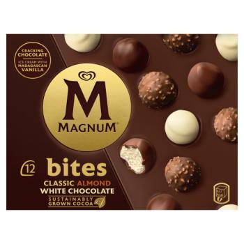 Magnum Classic, Almond & White Chocolate Ice Cream Bites 12pk