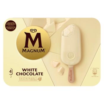 Magnum  Ice Cream Sticks White Chocolate 4 x 100ml 