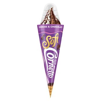Cornetto Soft Ice Cream Cone Cookie & Chocolate 140ml 