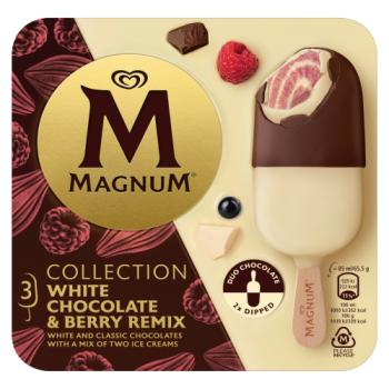 Magnum  Ice Cream White Chocolate & Berry Remix 3 x 90ml 