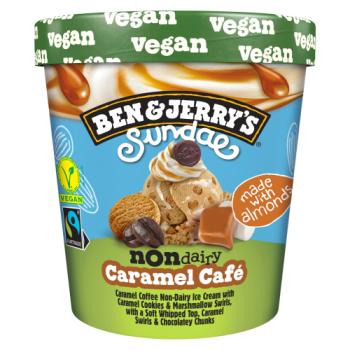 Ben & Jerry's Sundae Ice Cream Tub Non-Dairy Caramel Café 427ml