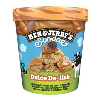 Ben & Jerry's  Ice Cream Dulce De-lish Sundae 427ml 