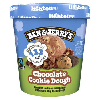 Ben & Jerry's  Light Ice Cream Tub Lighten Up Chocolate Cookie Dough 465ml 