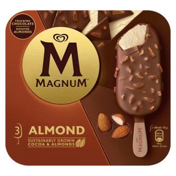 Magnum  Ice Cream Sticks Almond 3 x 100ml 