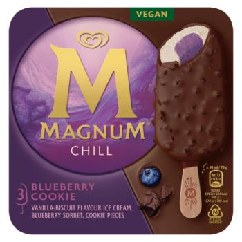 Magnum Chill Ice Cream Sticks Blueberry Cookie 3 x 90ml 