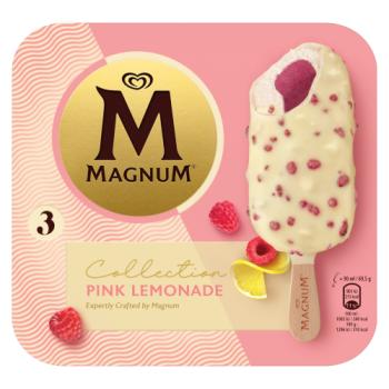 Magnum Collection Ice Cream Sticks Pink Lemonade 3 x 90ml 