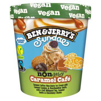 Ben & Jerry's  Ice Cream Tub Non Dairy Caramel Café Sundae 427ml 