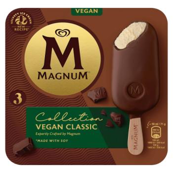 Magnum Vegan Ice Cream Sticks Classic 3 x 90ml 
