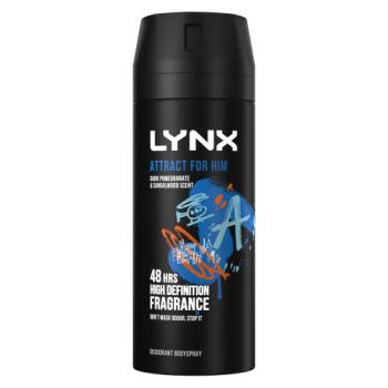 Lynx  Aerosol Body Spray Attract For Him 150ml 