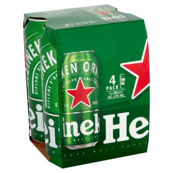 Heineken Lager Beer 4 X 500ml
