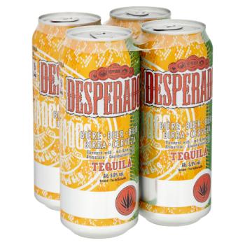 Desperados Tequila Lager Beer 4 X 500ml Cans