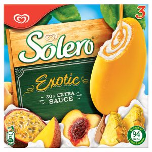 Solero Exotic Ice Cream 3 x 88ml