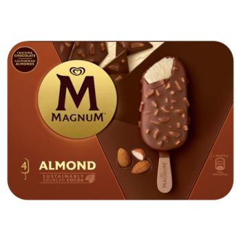 Magnum  Ice Cream Sticks Almond 4 x 100ml 