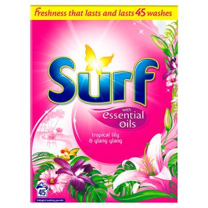 Surf Tropical Lily & Ylang Ylang Biological Washing Powder 45 Washes