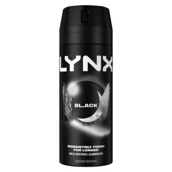 Lynx  Aerosol Body Spray Black 150 ml 