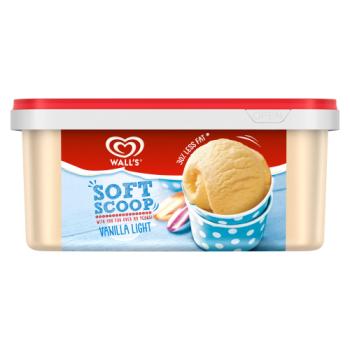 Heartbrand Wall's Soft Scoop Ice Cream Dessert Vanilla Light 1.8 L 