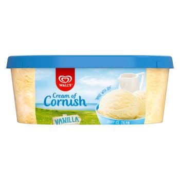Heartbrand Wall's Cream of Cornish Ice Cream Dessert Vanilla 1000 ml 