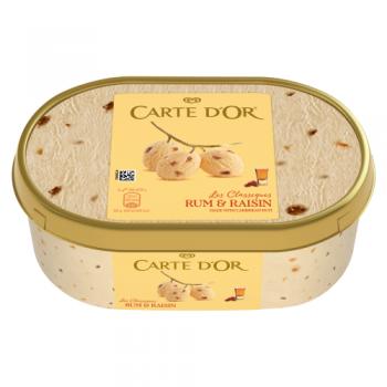 Carte D'or Rum & Raisin Ice Cream Tub 1000ml