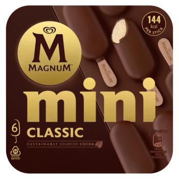Magnum Mini Ice Cream Sticks Classic 6 x 55ml 