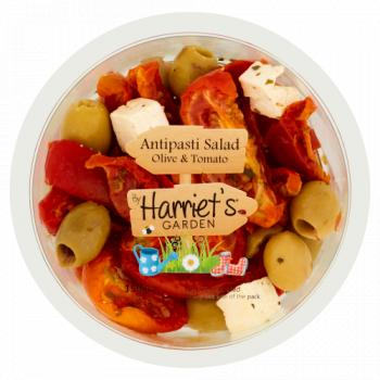 Harriet's Garden Antipasti Salad Olive & Tomato 150g