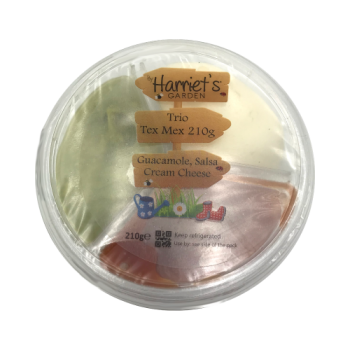 Harriet's Garden Trio Tex Mex, Guacamole, Salsa & Cream Cheese