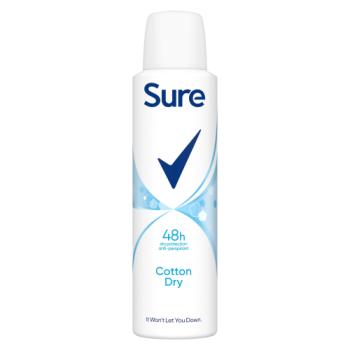 Sure  Anti-Perspirant Aerosol Cotton Dry 150ml 