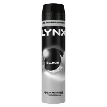 Lynx  Anti-Perspirant Aerosol Black 250ml 