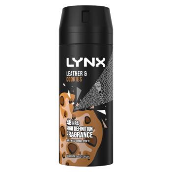Lynx  Body Spray Deodorant Leather and Cookies 150ml