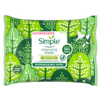 Simple Kind to Skin Biodegradable Cleansing Wipes 20pk