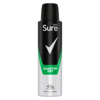 Sure Men Anti-perspirant Deodorant Aerosol Quantum Dry 150ml 