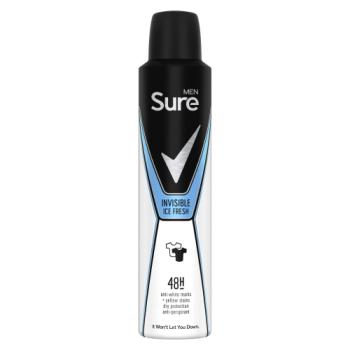 Sure Men Anti-Perspirant Aerosol Invisible Ice Fresh 250 ml 