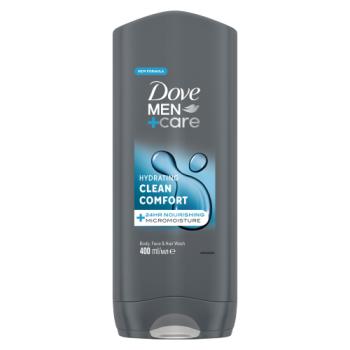 Dove Men+Care Hydrating 3-in-1 Hair, Face and Body Wash Clean Comfort 400 ml 