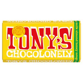 Tony's Chocolonely Fairtrade Milk Almond Honey 180g