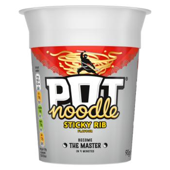 Pot Noodle  Standard Pot Noodle Sticky Rib 90 g 