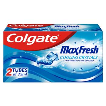 Colgate Max Fresh Cooling Crystals 75ml Twinpack
