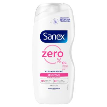 Sanex Zero% Hypoallergenic Sensitive Shower Gel 225ml