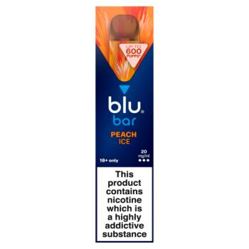 blu bar Peach Ice Disposable Vape 20mg/ml