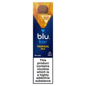 blu bar Tropical Mix Disposable Vape 20mg/ml