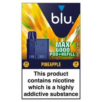 blu MAX 6000 Pod + Refill Pineapple 20mg/ml