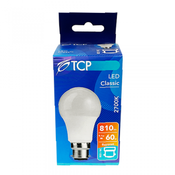 TCP LED Classic B22 BC 60W Bulb 1pk 