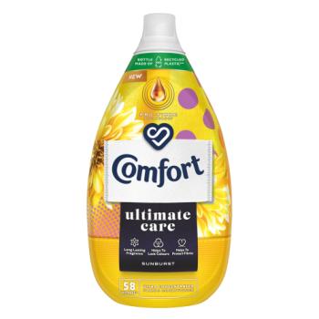 Comfort  Ultra-Concentrated Fabric Conditioner Ultimate Care Sunburst 870ml (58 washes) 