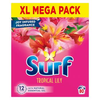 Surf  Washing Powder Tropical Lily 80 washes 4kg 