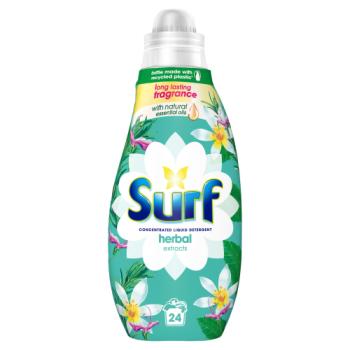 Surf  Concentrated Liquid Laundry Detergent 5 Herbal Extracts 24 washes 