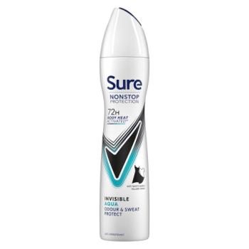 Sure Nonstop Protection Anti-Perspirant Aerosol Invisible Aqua 250 ml 