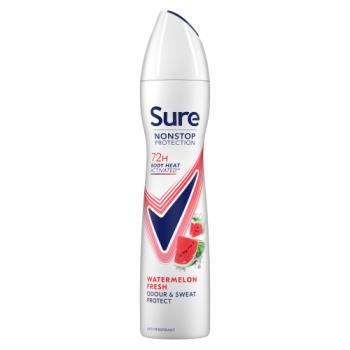 Sure Nonstop Protection Anti-Perspirant Aerosol Watermelon Fresh 250ml 