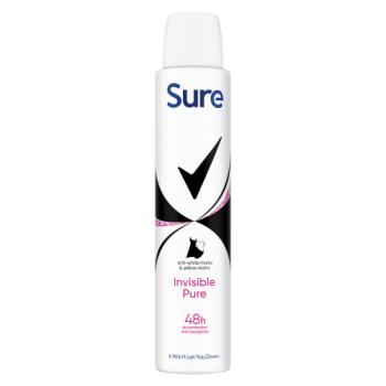 Sure  Anti-Perspirant Aerosol Invisible Pure 200 ml 