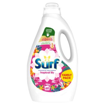 Surf  Concentrated Liquid Laundry Detergent Tropical Lily 1.62L (60 washes) 