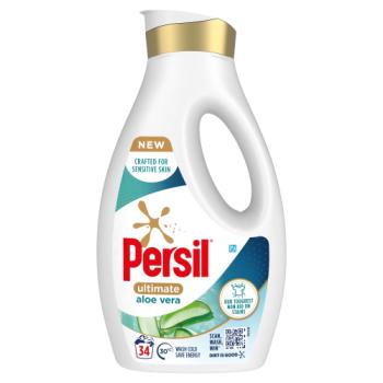 Persil Ultimate Laundry Washing Liquid Detergent Non Bio Aloe Vera 918ml (34 washes) 